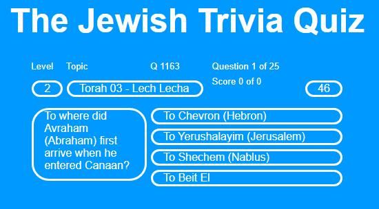 Jewish Trivia Quiz